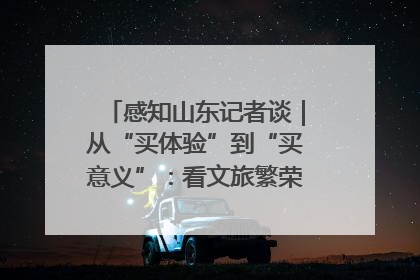 感知山东记者谈｜从“买体验”到“买意义”：看文旅繁荣背后的幸福新定义